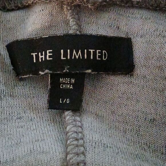 The Limited brown gray super soft cowl neck fall winter casual dress Sz L EUC - Picture 7 of 7